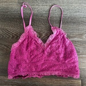 Abound Fuchsia Lace Bralette